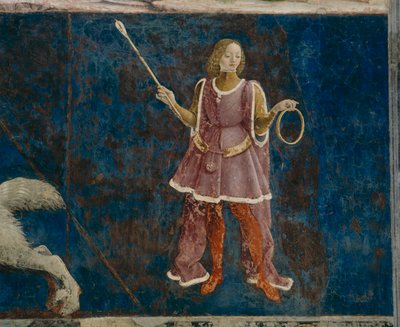 En af de tre dekaner, der fører tilsyn med marts måned, Il Salone dei Mesi, 1470-99 af Francesco del Cossa