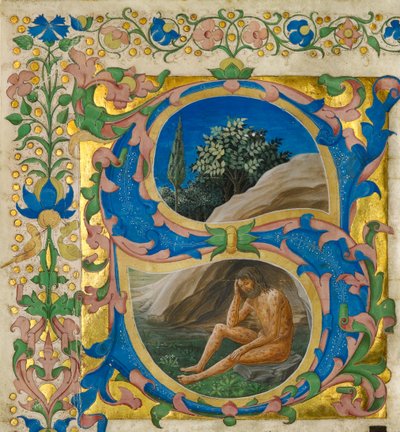 Indledende S: Job af Francesco di Antonio del Chierico