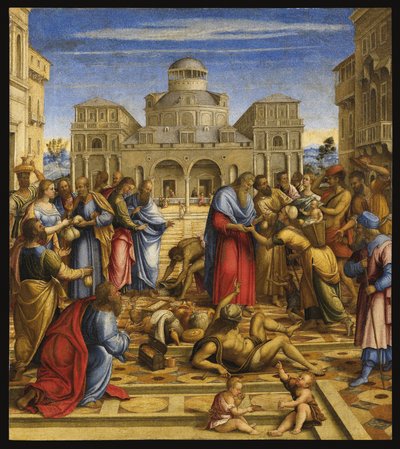 Johannes den Barmhjertige i Alexandria af Francesco di Bernardo de Vecchi Santacroce