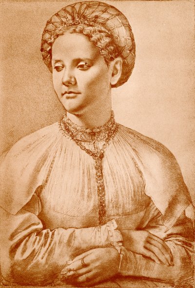 Kvindeportræt af Francesco di Cristofano Franciabigio