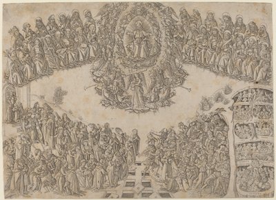 Den sidste dom af Francesco di Lorenzo Rosselli after Fra Angelico