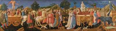Kærlighedens, kyskhedens og dødens triumfer, ca. 1450 af Francesco di Stefano Pesellino