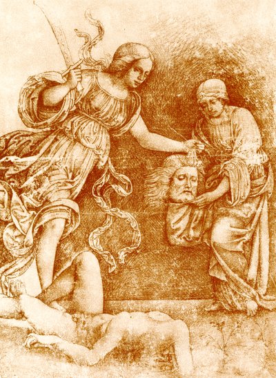 Judith og Holofernes af Francesco school of Francia