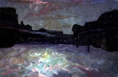 Flod-solnedgang af Francis Abel William Taylor Armstrong
