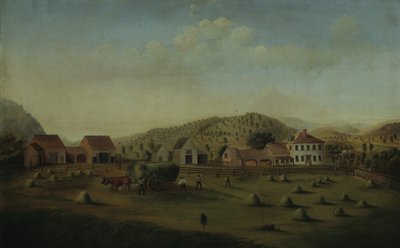 Leete Farm, West Claremont, New Hampshire, ca. 1822. af Francis Alexander