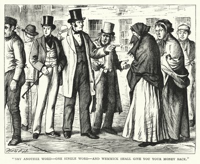 Illustration til store forventninger af Charles Dickens (gravering) af Francis Arthur Fraser