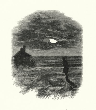 Illustration til store forventninger af Charles Dickens (gravering) af Francis Arthur Fraser