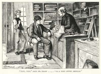 Illustration til store forventninger af Charles Dickens (gravering) af Francis Arthur Fraser