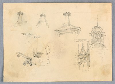 Arkitektoniske skitser, søer og ture af Francis Augustus Lathrop