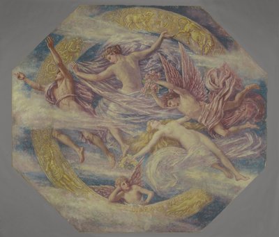 Diana og hendes ledsagere blandt stjernebillederne, ca. 1894 af Francis Augustus Lathrop