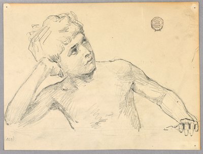 Figurstudie af Francis Augustus Lathrop