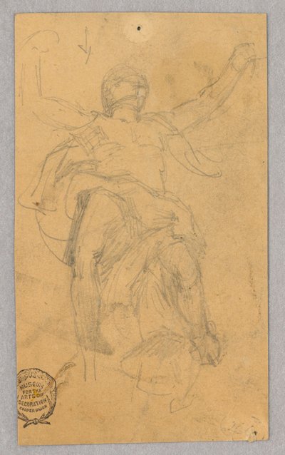Figurstudie til vægmaleri af Francis Augustus Lathrop