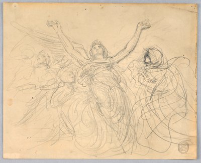 Gruppe af engle af Francis Augustus Lathrop