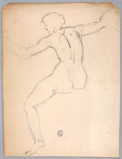 Skitse til "Nat" af Francis Augustus Lathrop