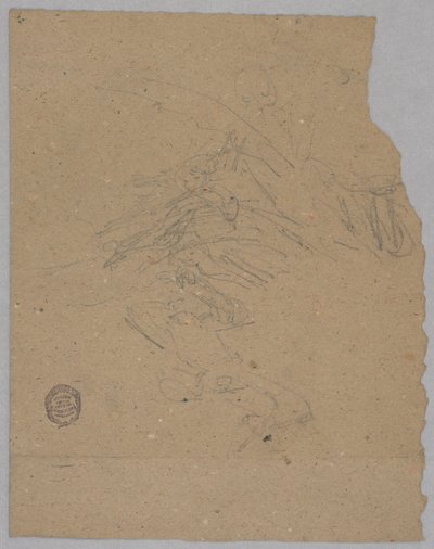 Skitse af himmelske figurer af Francis Augustus Lathrop