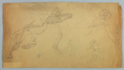 Skitser af nøgne figurer af Francis Augustus Lathrop