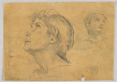 Skitser af to hoveder af Francis Augustus Lathrop