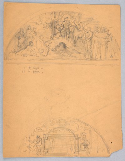 Skitser af to Lunettes af Francis Augustus Lathrop