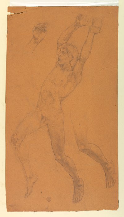 Studier for en flyvende figur af Francis Augustus Lathrop