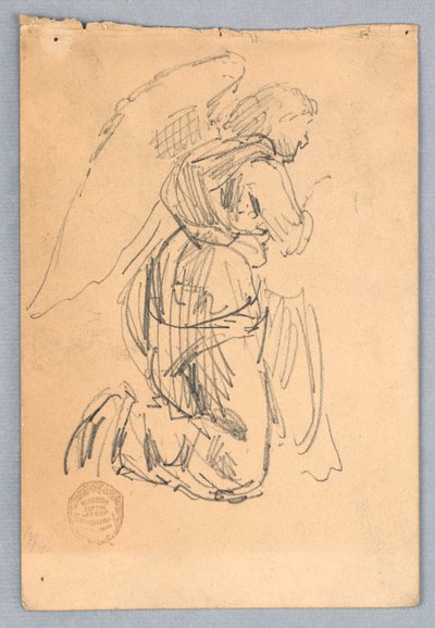 Studer for en engel i tilbedelse af Francis Augustus Lathrop