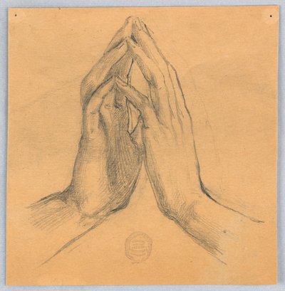 Studie af hænder af Francis Augustus Lathrop