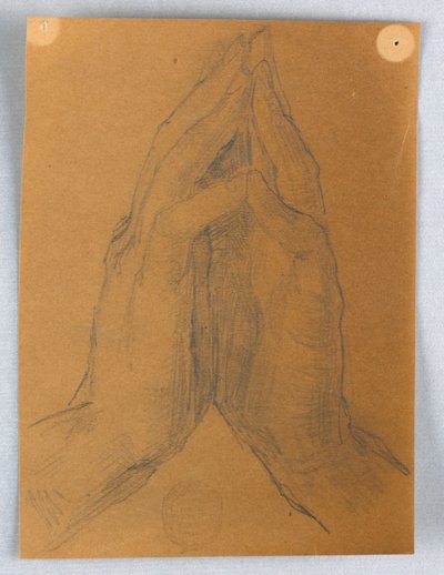 Studie af hænder af Francis Augustus Lathrop