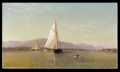 Hudson ved Tappan Zee, 1876 af Francis Augustus Silva