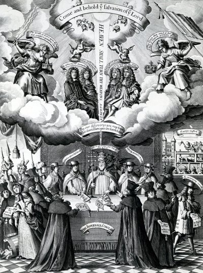 The Happy Instruments of Englands Preservation, udgivet af Benjamin Combe efter Francis Barlow, april 1681 af Francis Barlow