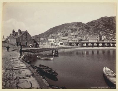 Barmouth, the Quay og Ty Gwyn, 186094. af Francis Bedford