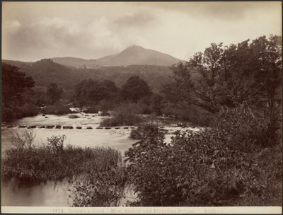 Bettws-y-Coed. Moel Siabod og trædesten af Francis Bedford