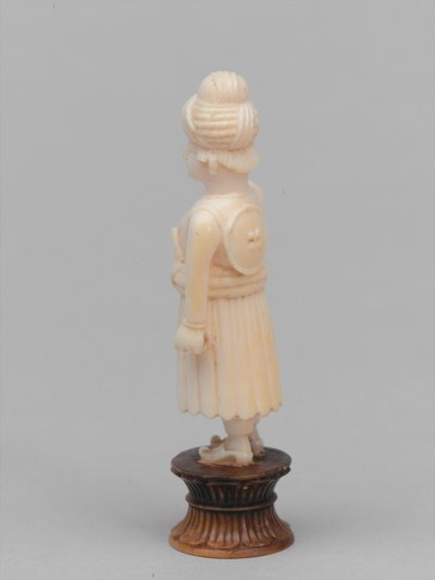 Sort bonde, skakbrik, Indien, 1820 ca af Francis Bedford