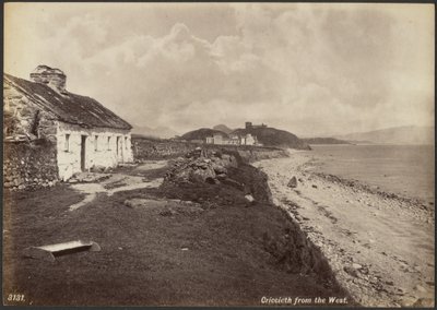 Criccieth fra vest af Francis Bedford