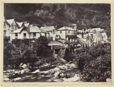 Lynmouth, Riverside Cottages, 186094. af Francis Bedford