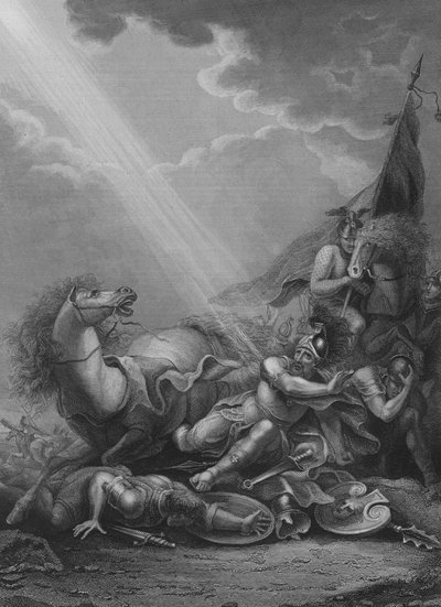 St Pauls omvendelse (gravering) af Francis Bourgeois