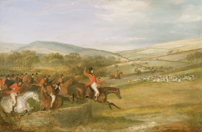 Berkeley-jagten, fuld skrig, 1842 af Francis Calcraft Turner