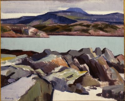 Ben More, ovenfra Port Beag na Sligeanach (olie på lærred) af Francis Campbell Boileau Cadell