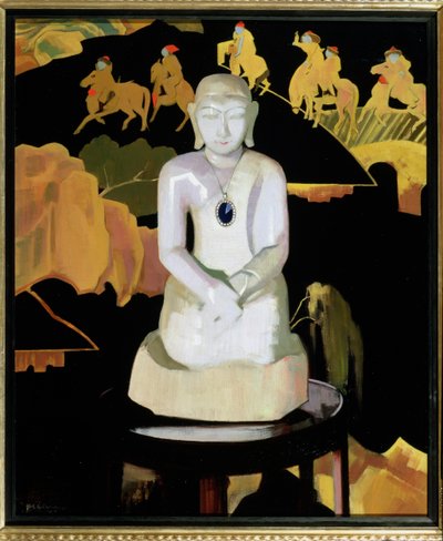 Buddha (sort og guld) ca. 1929-30 af Francis Campbell Boileau Cadell