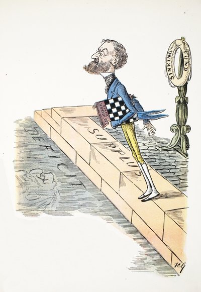 Stor F, illustration fra Struwwelpeter-alfabetet, vers af Harold Begbie (1871–1929) af Francis Carruthers Gould