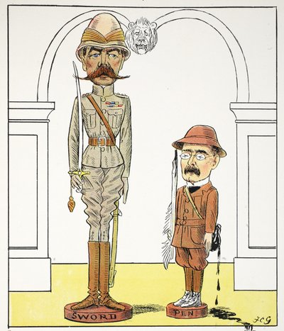 K, k, illustration fra The Struwwelpeter Alphabet, vers af Harold Begbie (1871-1929) af Francis Carruthers Gould
