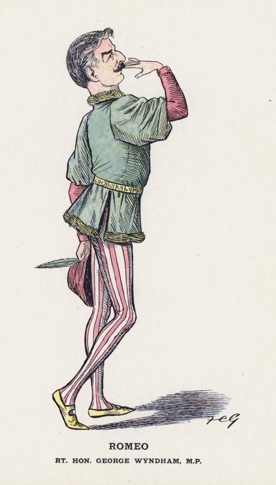 Romeo, Rt Hon George Wyndham (farve litho) af Francis Carruthers Gould