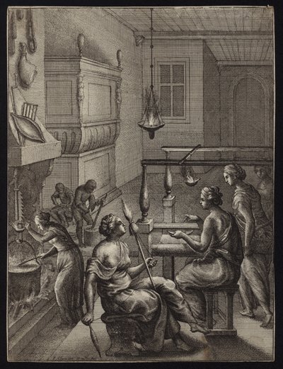 Kvinder på arbejde af Francis Cleyn