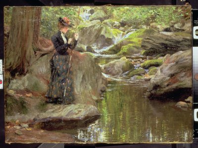 Baiting the Line (olie på lærred) af Francis Coates Jones
