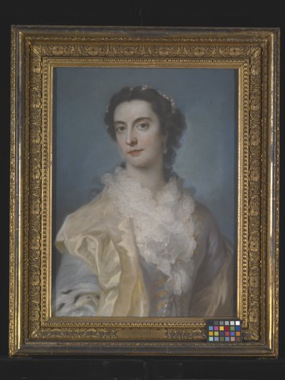 Portrait Of A Lady, ukendt dato (pastel på papir, opklæbet) af Francis Cotes
