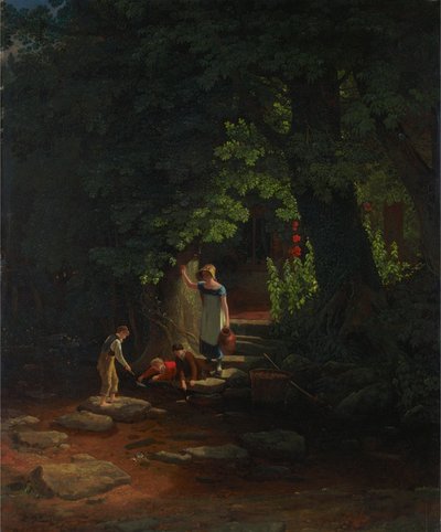 Børn ved en bæk af Francis Danby