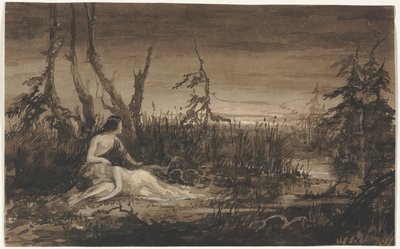 Figurer i et Landskab. af Francis Danby