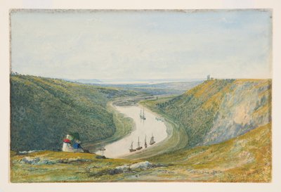 The Avon From Durdham Down, ca. 1821 (akvarel og kropsfarve på papir) af Francis Danby