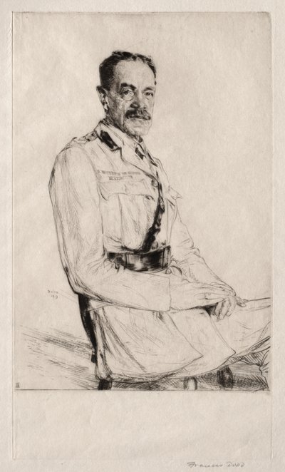 Generalmajor Sir John Edward Cooper af Francis Dodd