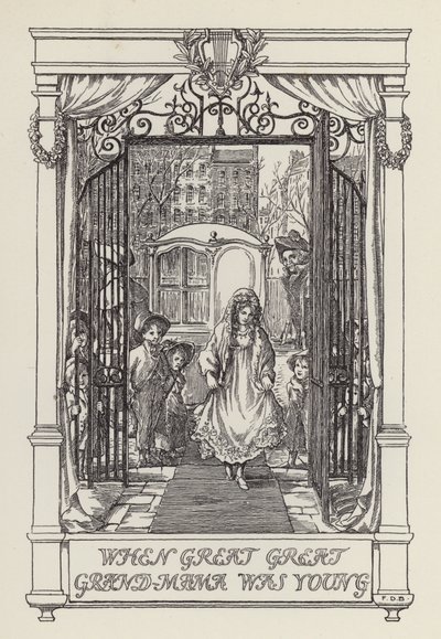 Endnu en bog med vers til børn: Da oldemor var ung (litografi) af Francis Donkin Bedford