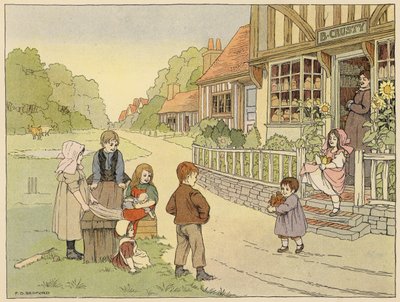 Bedfords bog om butikker: Baker (farvelitografi) af Francis Donkin Bedford