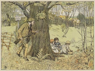 Game-Keeper (farvelitografi) af Francis Donkin Bedford